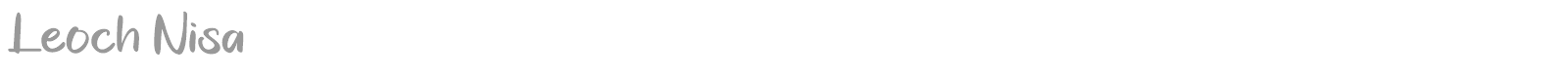 Leoch Nisa font preview